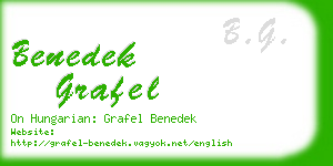 benedek grafel business card
